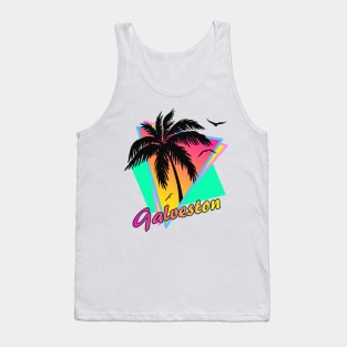 Galveston Cool 80s Sunset Tank Top